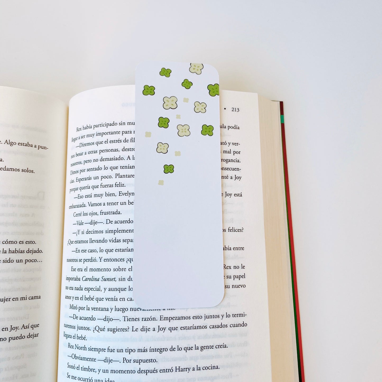 Falling Clovers Bookmark