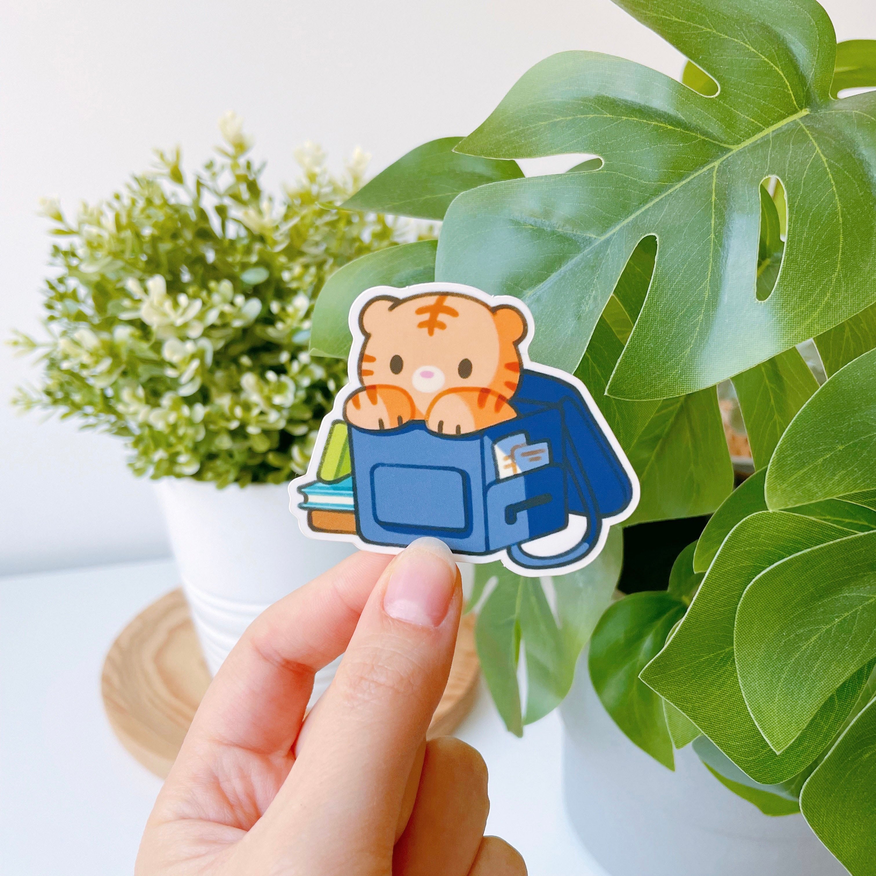 Tiger Backpack Sticker – ruthisdrawing